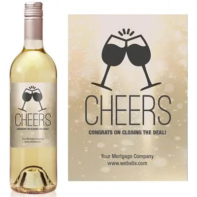 Cheers Title Wine Label