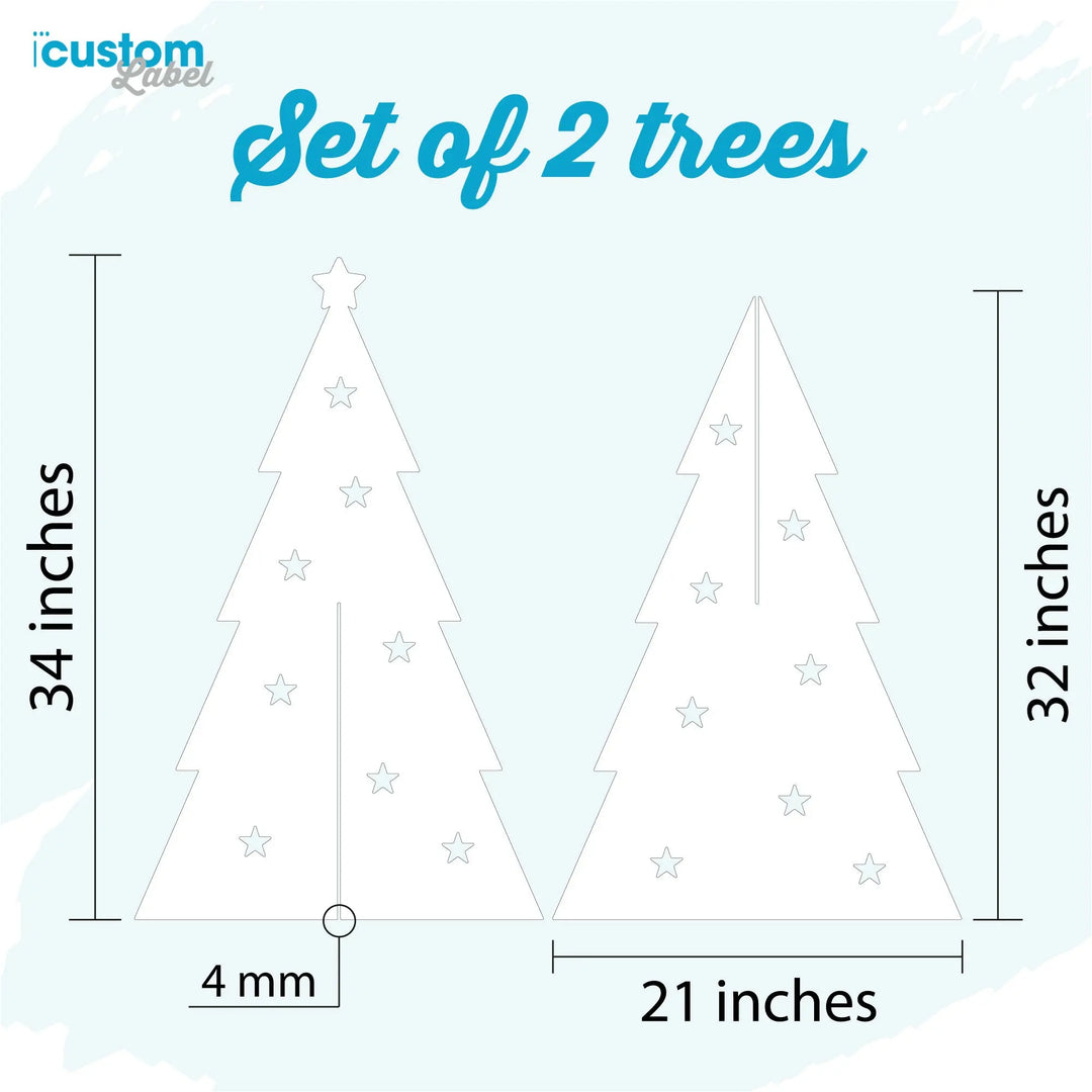 Christmas Outdoor Yard Tree iCustomLabel