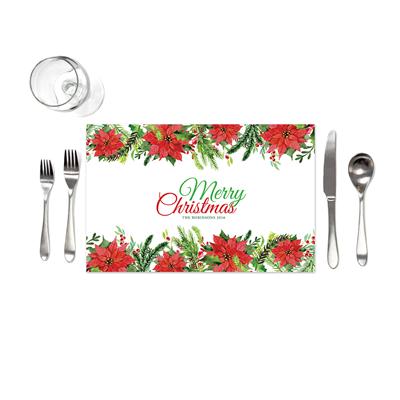 Christmas Poinsettia Placemats