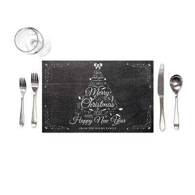 Christmas Tree Chalkboard Placemats