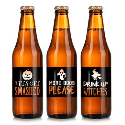 Clever Halloween Beer Label Set