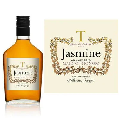 Cognac Bridesmaid Liquor Label