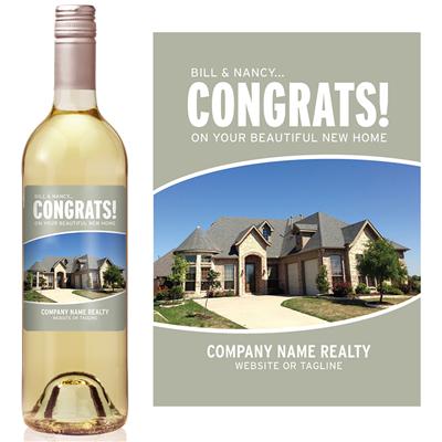 Congrats Realtor Wine Label