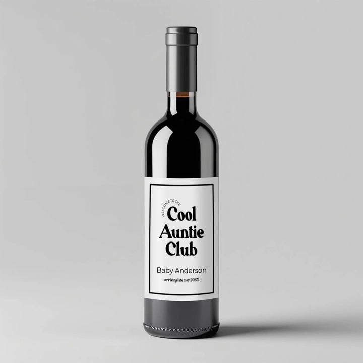 Cool Family Club Wine Label iCustomLabel