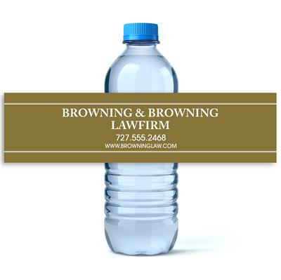 Copper Law Firm Water Bottle Labels