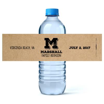 Craft Water Bottle Labels