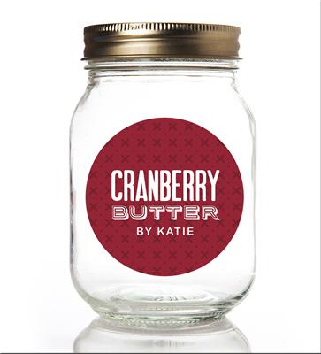 Cranberry Butter Canning Labels
