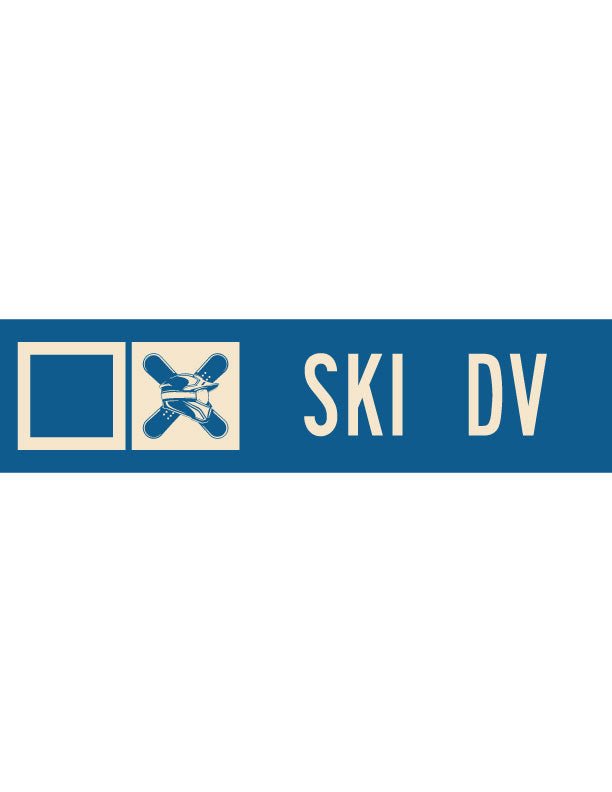 Ski DV Ski Trail Metal Sign