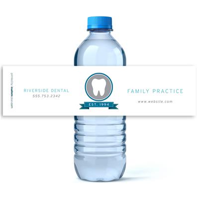 Dentist Tools Water Bottle Labels