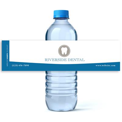Dentist Tooth Water Bottle Labels