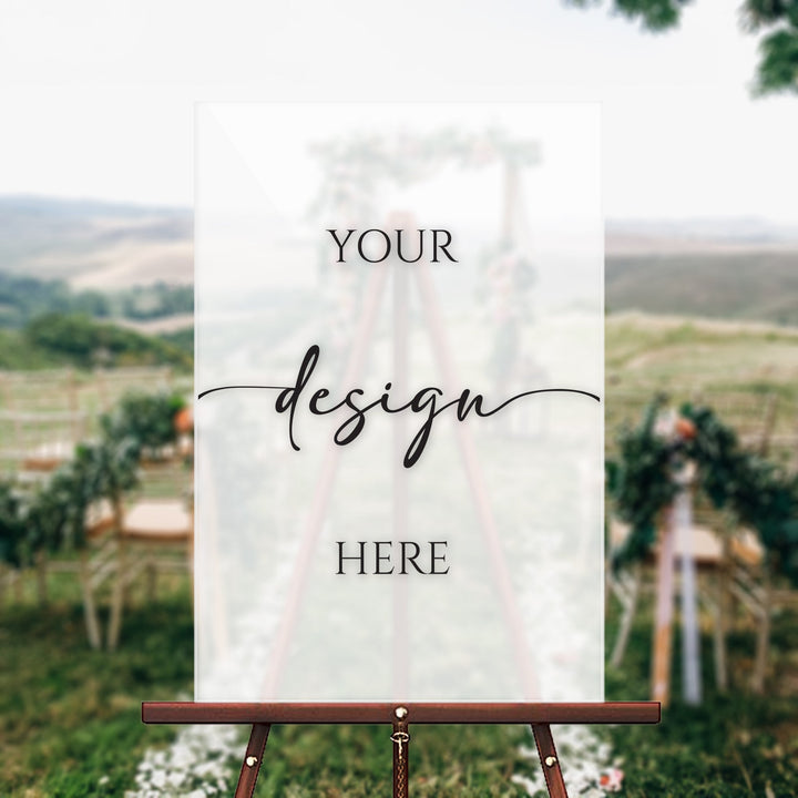 Upload Your Design - Wedding Welcome Sign