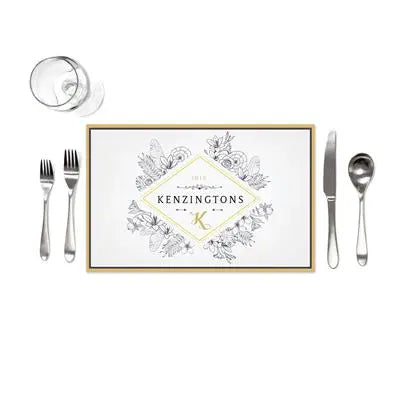 Diamond Family Name Placemats