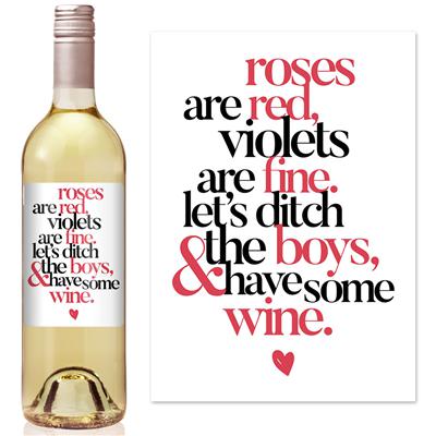Ditch The Boys Wine Label