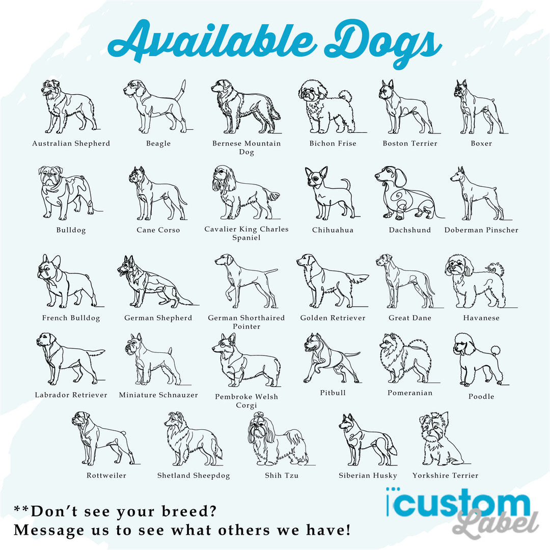 Dog Bamboo Cutting Board