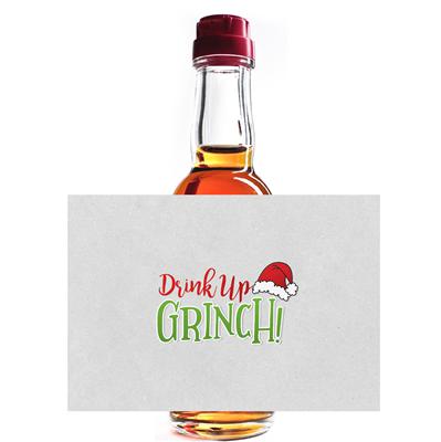 Drink Up Grinch Mini Liquor Label