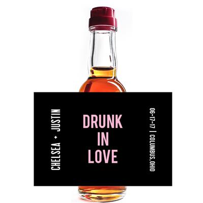 Drunk In Love Mini Liquor Label