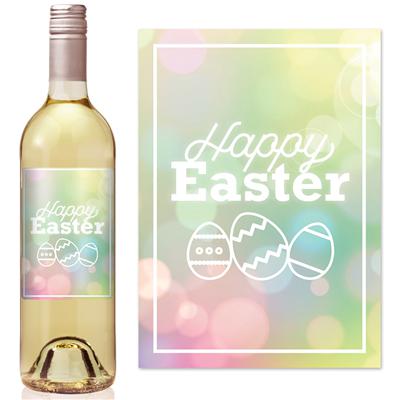Easter Bokeh Wine Label