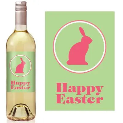 Easter Bunny Wine Label