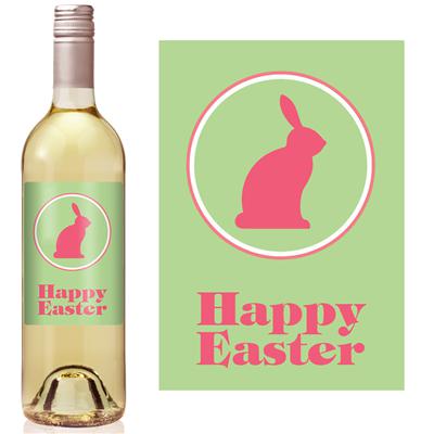 Easter Bunny Wine Label