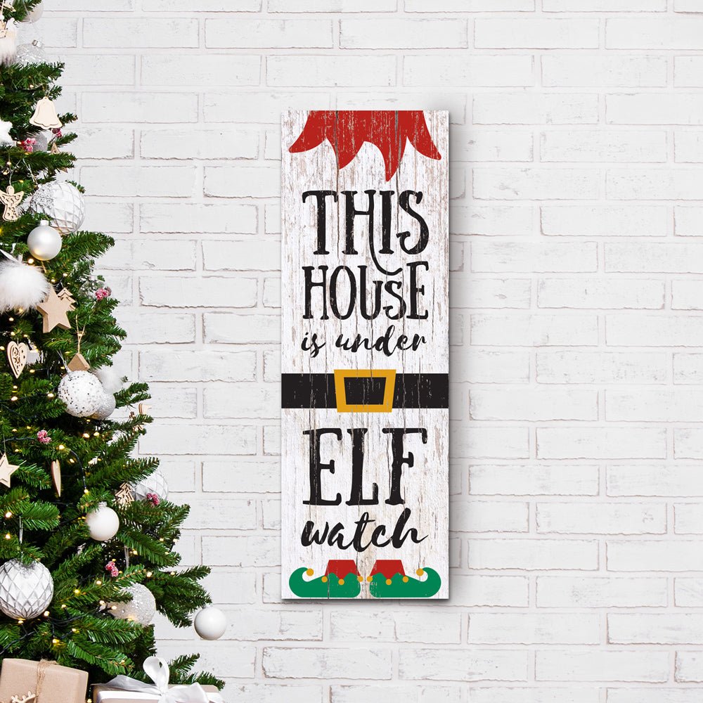 Elf Watch Wood Sign