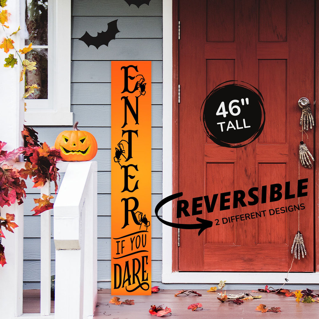 Enter If You Dare Halloween Porch Sign