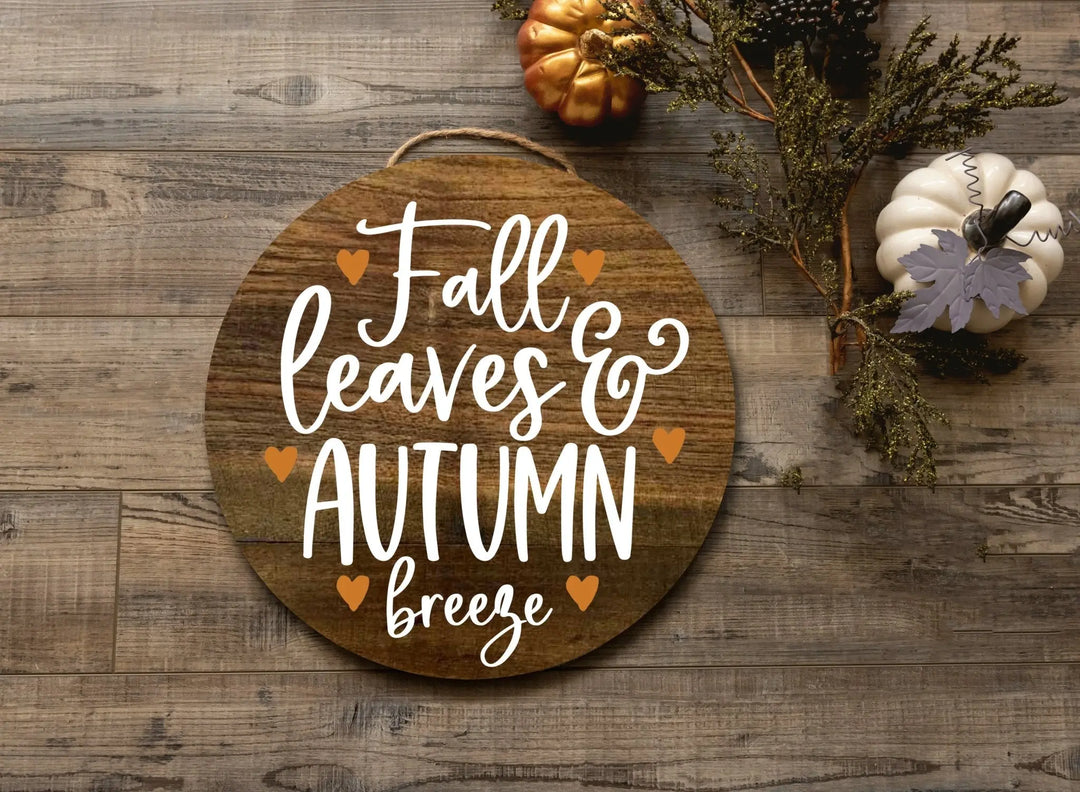 Fall Leaves and Autumn Door Decorations iCustomLabel