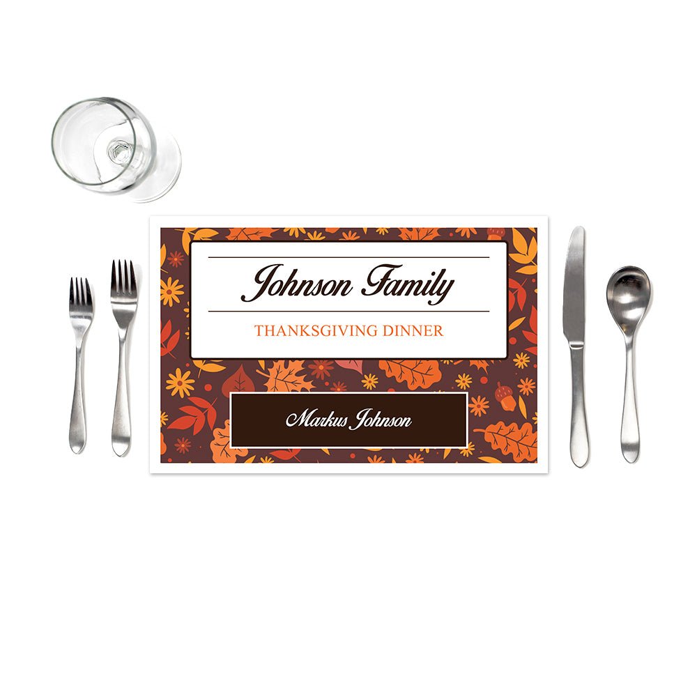 Fall Thanksgiving Placemats