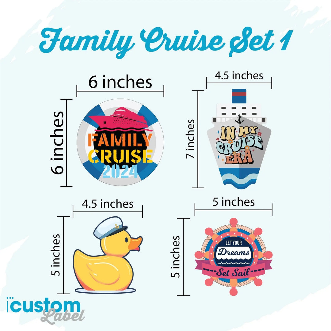 Family Cruise Magnets iCustomLabel