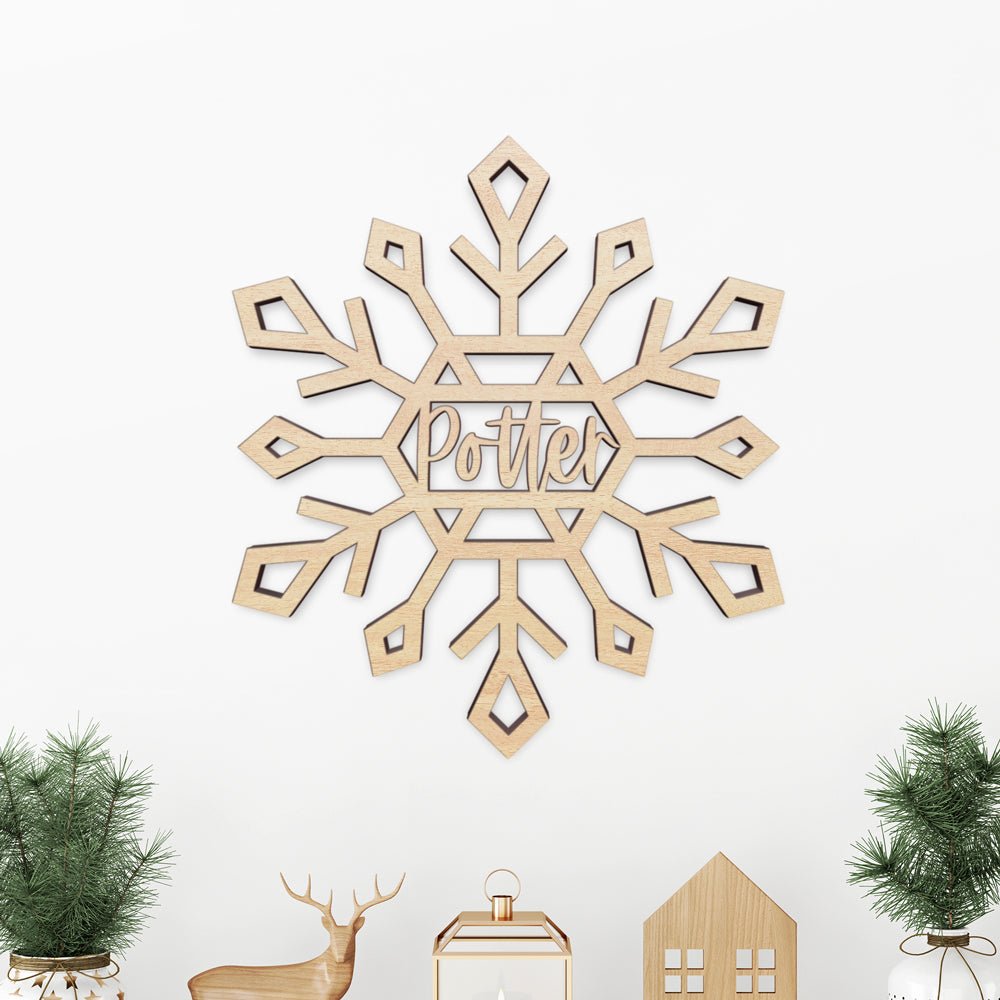 Family Name Snowflake Sign