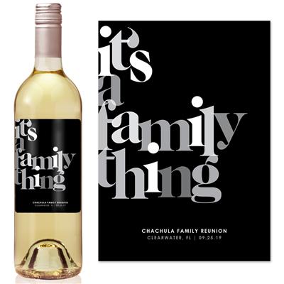 Family Thing Wine Label
