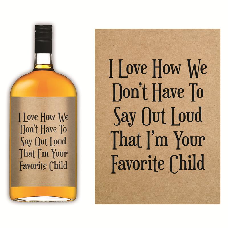 Favorite Child Liquor Label