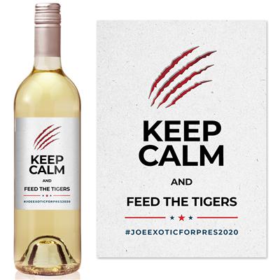 Feed The Tigers Wine Label