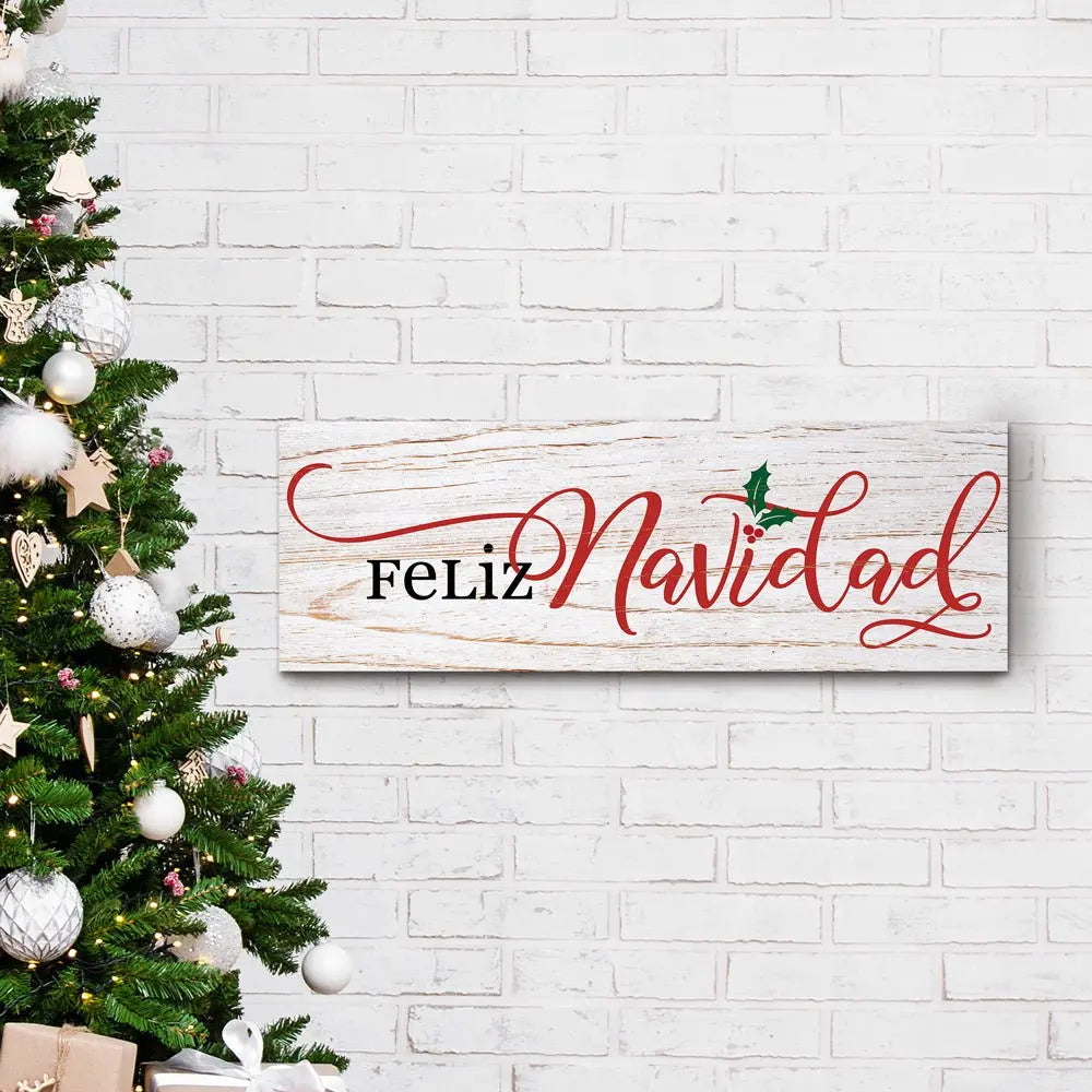 Feliz Navidad Wood Sign