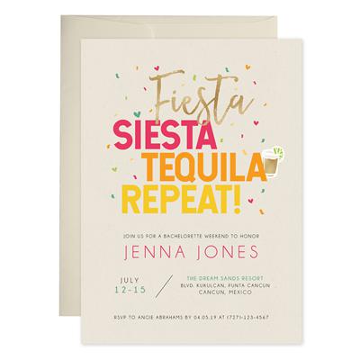 Fiesta Bachelorette Party Invitations