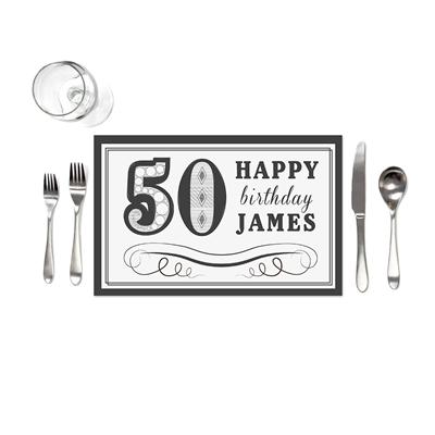 Fifty For Him Birthday Placemats