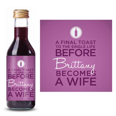 Final Toast Mini Wine Label