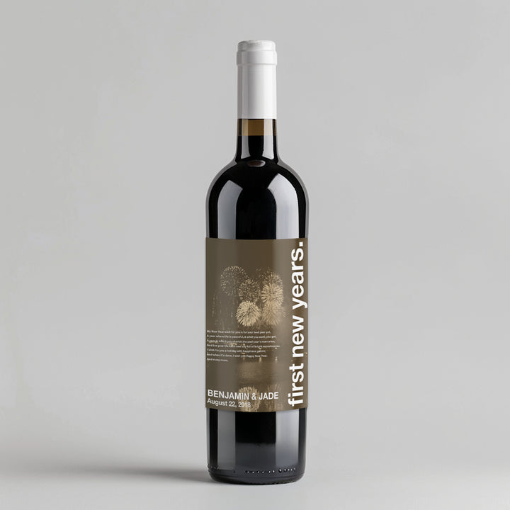 Swiss Pic New Years Milestone Wine Label