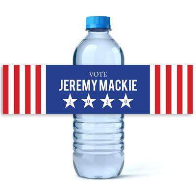Flag Political Water Bottle Labels