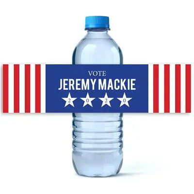 Flag Political Water Bottle Labels