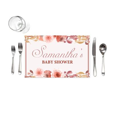 Floral Baby Shower Placemats