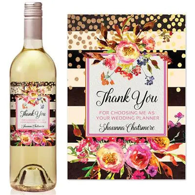 Flower Fetti Wine Label