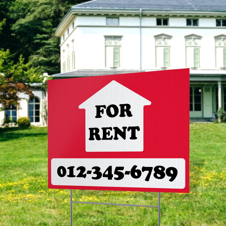 For Rent Yard Sign - iCustomLabel