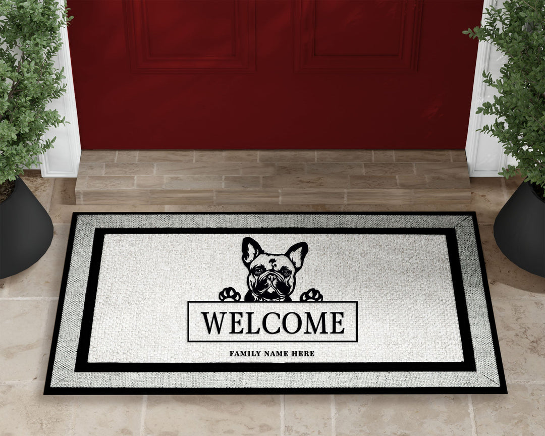 Style Basics Entrance Dog Door Mat for Pets with Embroidered Dog