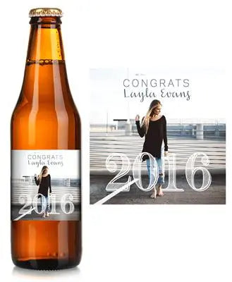 Full Photo Graduation Beer Label