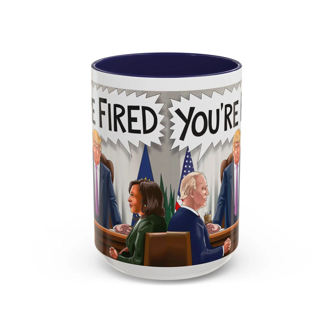 Funny Political Coffee Mug, You're Fired Trump Gift, Novelty Office Mug, Trump 2024, Political Statement Mug, Republican Gift - iCustomLabel