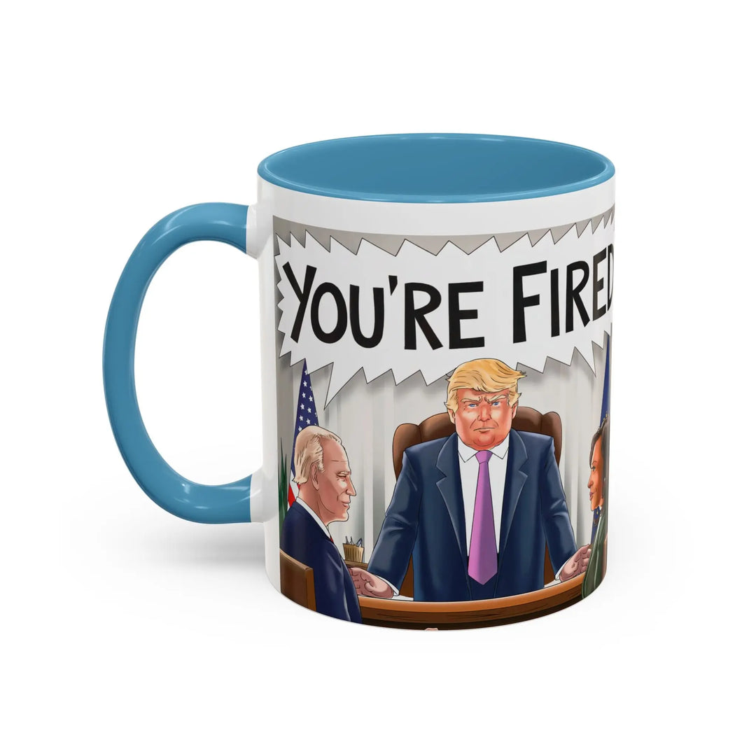 Funny Political Coffee Mug, You're Fired Trump Gift, Novelty Office Mug, Trump 2024, Political Statement Mug, Republican Gift - iCustomLabel