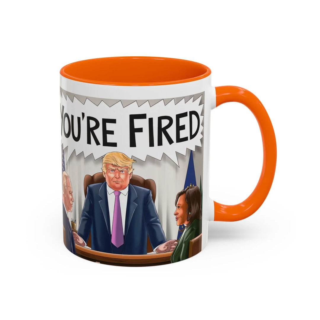 Funny Political Coffee Mug, You're Fired Trump Gift, Novelty Office Mug, Trump 2024, Political Statement Mug, Republican Gift - iCustomLabel