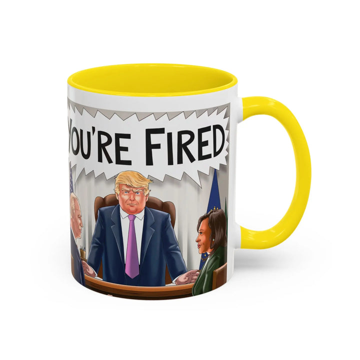 Funny Political Coffee Mug, You're Fired Trump Gift, Novelty Office Mug, Trump 2024, Political Statement Mug, Republican Gift - iCustomLabel