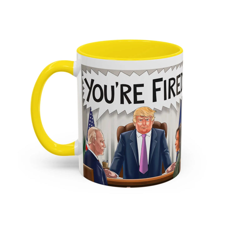 Funny Political Coffee Mug, You're Fired Trump Gift, Novelty Office Mug, Trump 2024, Political Statement Mug, Republican Gift - iCustomLabel