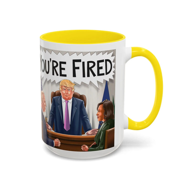 Funny Political Coffee Mug, You're Fired Trump Gift, Novelty Office Mug, Trump 2024, Political Statement Mug, Republican Gift - iCustomLabel